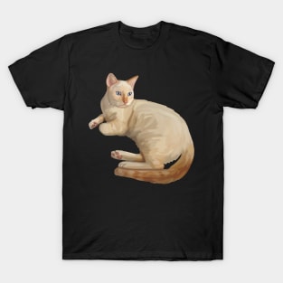 Cute Flame Point Siamese Cat T-Shirt